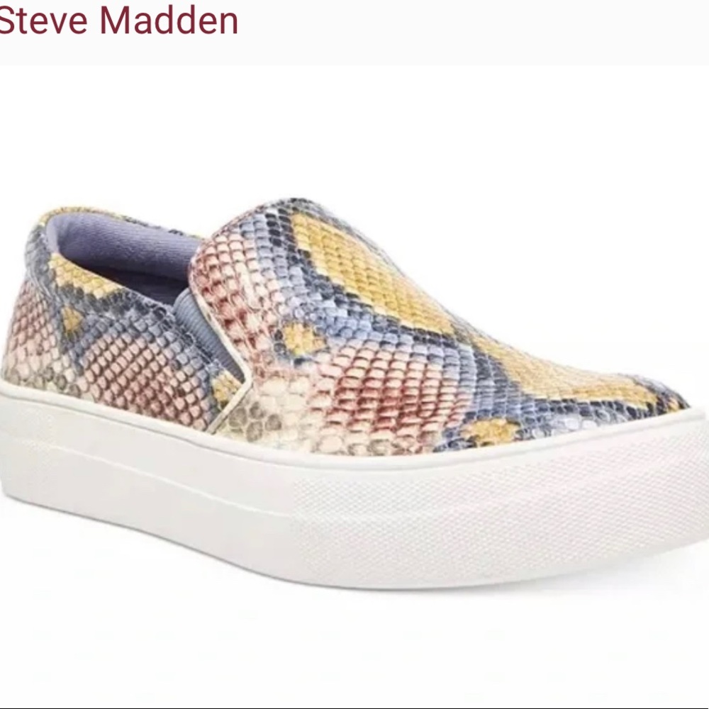 STEVE MADDEN GILLS MULTI SNAKE SHOES NIB SIZE 8.5